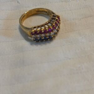 Elegant Gold Multi-Stone Ring